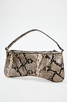 ANIMAL SKIN EFFECT SHOULDER BAG