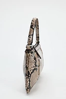 ANIMAL SKIN EFFECT SHOULDER BAG