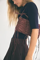 RUCHED SHOULDER BAG