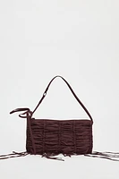 RUCHED SHOULDER BAG