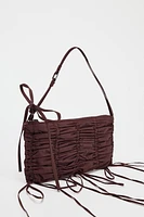 RUCHED SHOULDER BAG