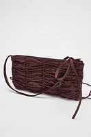 RUCHED SHOULDER BAG