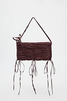 RUCHED SHOULDER BAG