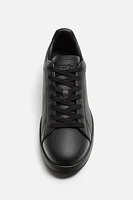 LEATHER LACE-UP SNEAKERS