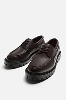 LEATHER BOAT SHOES