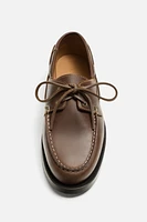 LEATHER BOAT SHOES