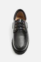 LEATHER BOAT SHOES