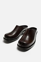 LEATHER CLOGS X NANUSHKA