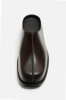 LEATHER CLOGS X NANUSHKA