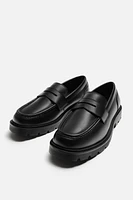 LEATHER PENNY LOAFERS