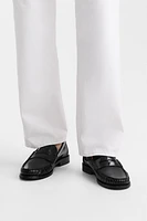 LEATHER SADDLE LOAFERS LIMITED EDITION