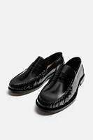 LEATHER SADDLE LOAFERS LIMITED EDITION