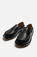 LEATHER PENNY LOAFERS