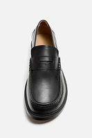 LEATHER PENNY LOAFERS