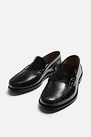 LEATHER PENNY LOAFERS