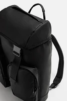 RUBBERIZED MULTI-POCKET BACKPACK