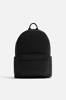 Rubberized backpack