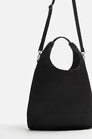 WOVEN SHOPPER BAG