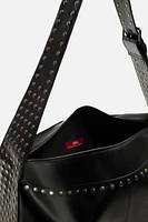 STUDDED LEATHER XL BAG X HARRY LAMBERT