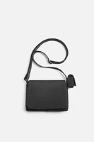 NYLON FLAP CROSSBODY BAG