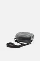 RIGID RUBBERIZED CROSSBODY BAG