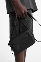 RUBBERIZED CROSSBODY BAG