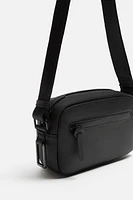 RUBBERIZED CROSSBODY BAG