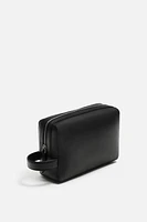 LEATHER TOILETRY BAG