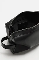 LEATHER TOILETRY BAG