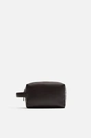 LEATHER TOILETRY BAG