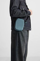 RUBBERIZED CROSSBODY BAG