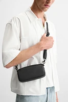 RUBBERIZED MINI CROSSBODY BAG