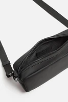 RUBBERIZED MINI CROSSBODY BAG