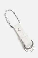 CARABINER LEATHER KEYCHAIN