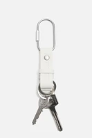 CARABINER LEATHER KEYCHAIN