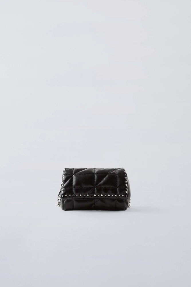 STUDDED QUILTED BAG