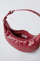 PATENT FINISH SHOULDER BAG