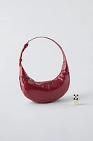 PATENT FINISH SHOULDER BAG