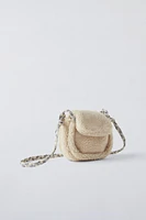 FAUX SHEARLING CROSSBODY BAG