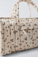 FLORAL DIAPER BAG