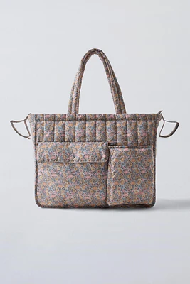 FLORAL DIAPER BAG PACK