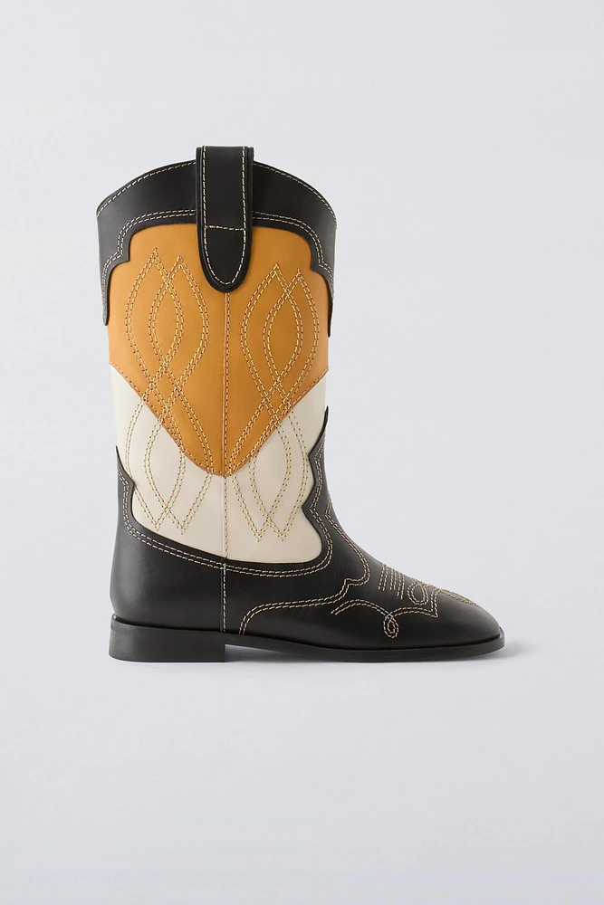 PREMIUM LEATHER COWBOY BOOTS