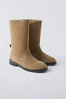 SUEDE LEATHER BOOTS