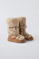 FAUX FUR TALL BOOTS