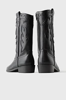 Z3D MONOCHROMATIC COWBOY BOOTS