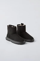 PULL TAB ANKLE BOOTS