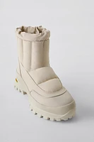 VIBRAM® WATER REPELLENT QUILTED ANKLE BOOTS