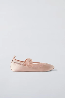 SATIN MARY JANES