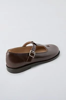 T-STRAP LEATHER SHOES