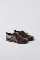 BUCKLED LEATHER SHOES